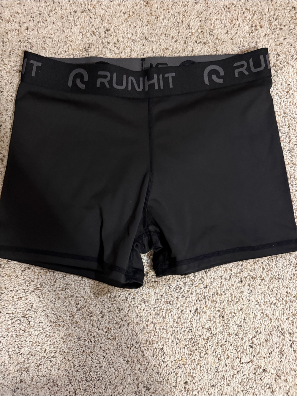 Women's Black Performance Running Shorts